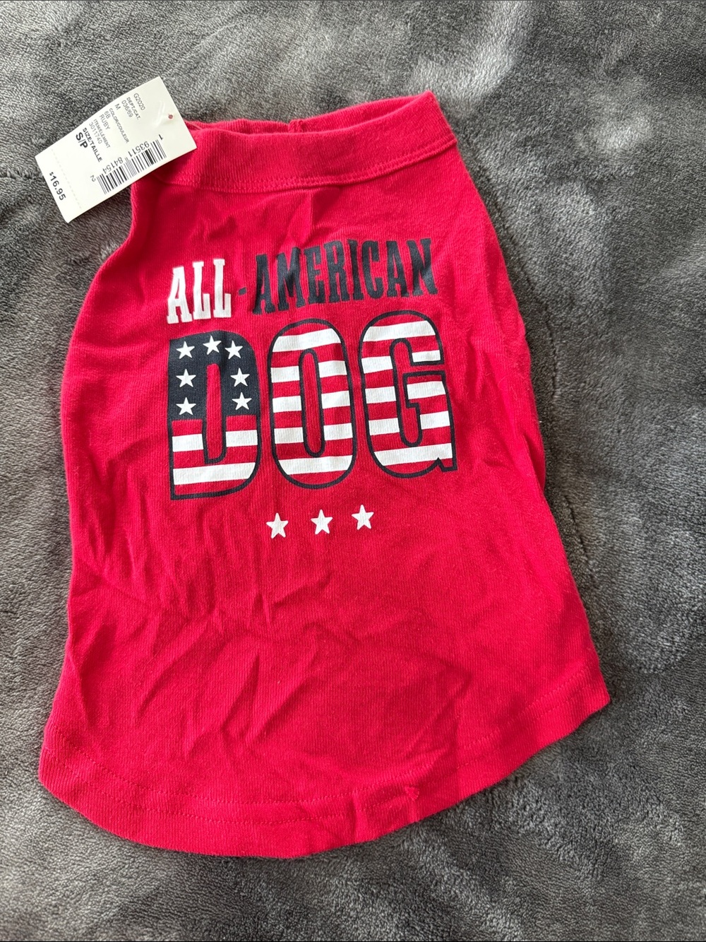 The Children's Place Red Dog flag Pet Tee